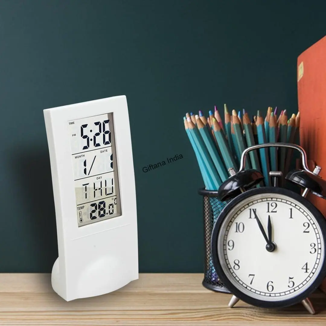 Corporate Digital Alarm Clock-Smart & Sleek Desk Gift